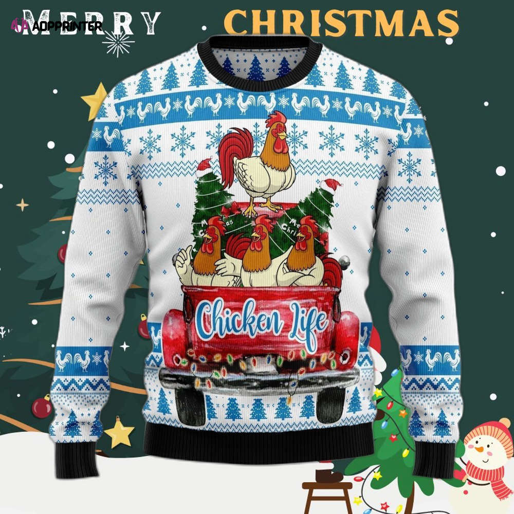 Giraffe Santa Claus Ugly Christmas Sweater