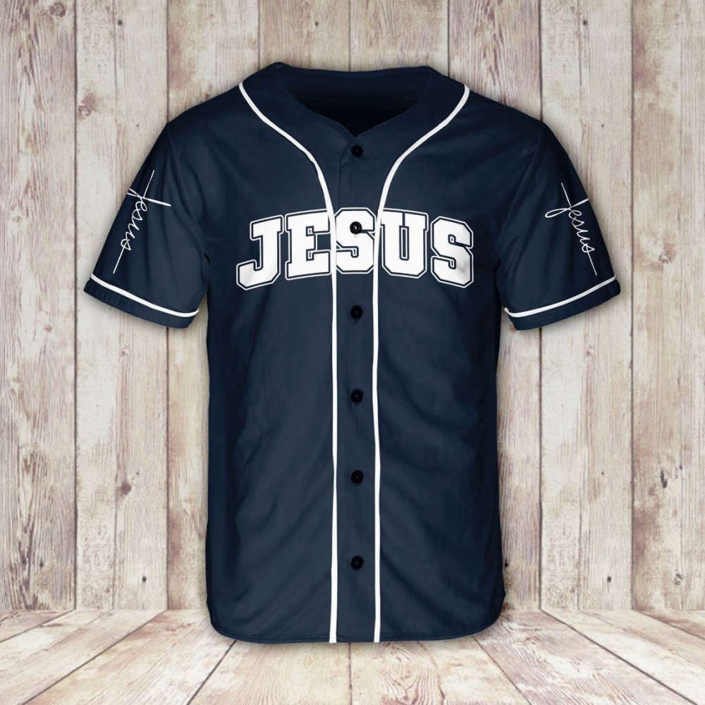 Colorful Jesus Hand Storm Baseball Jersey Adult Unisex S-5XL Full Size