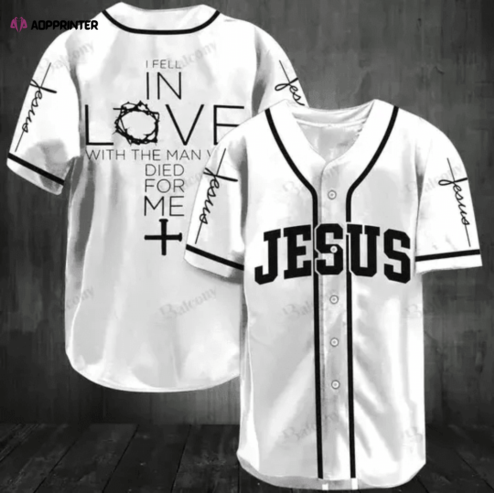 Colorful Jesus I Feel In Love Baseball Jersey Adult Unisex S-5XL Full Size