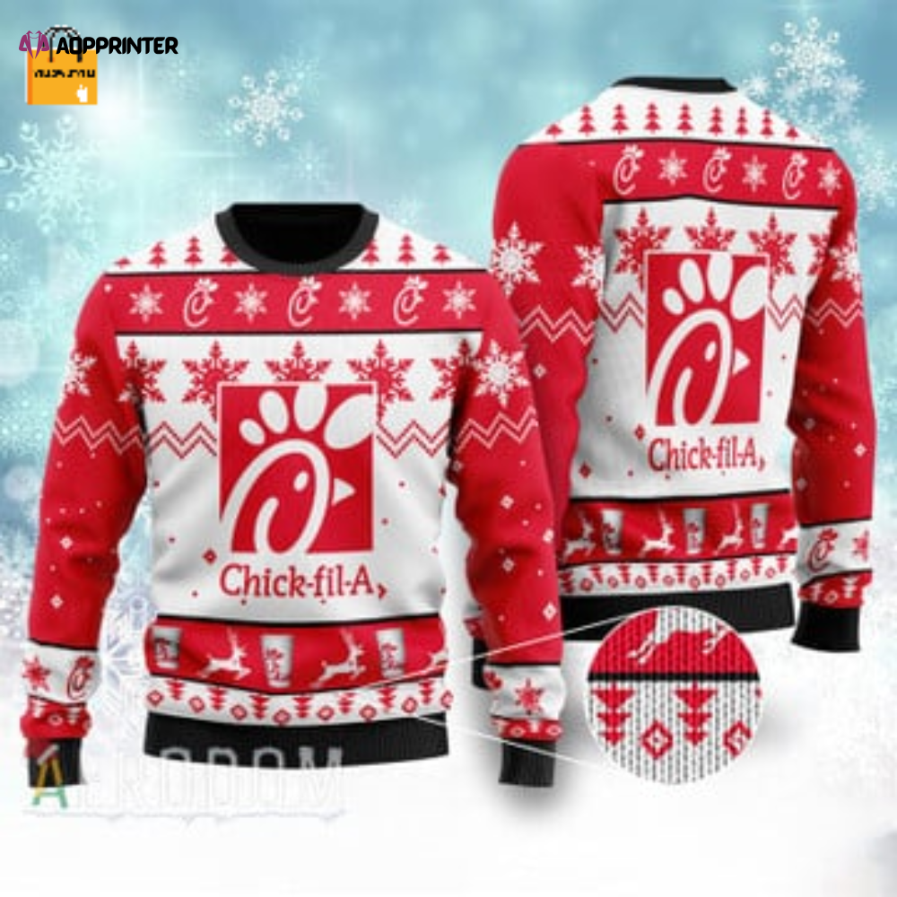 Cozy Chick-fil-A Christmas Sweater: Festive Holiday Apparel for Chick-fil-A Fans