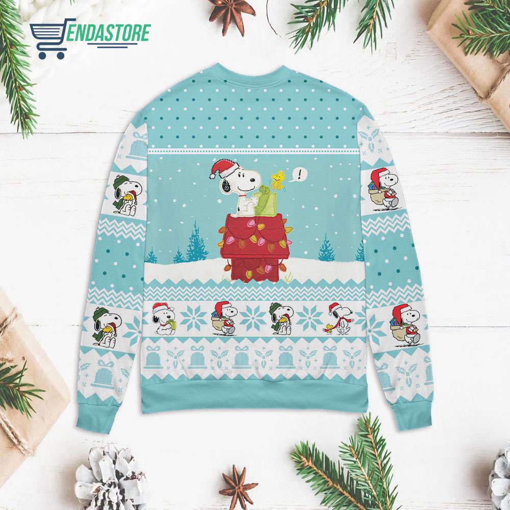 Cozy Snowy Christmas Snoopy Sweater – Perfect Holiday Gift
