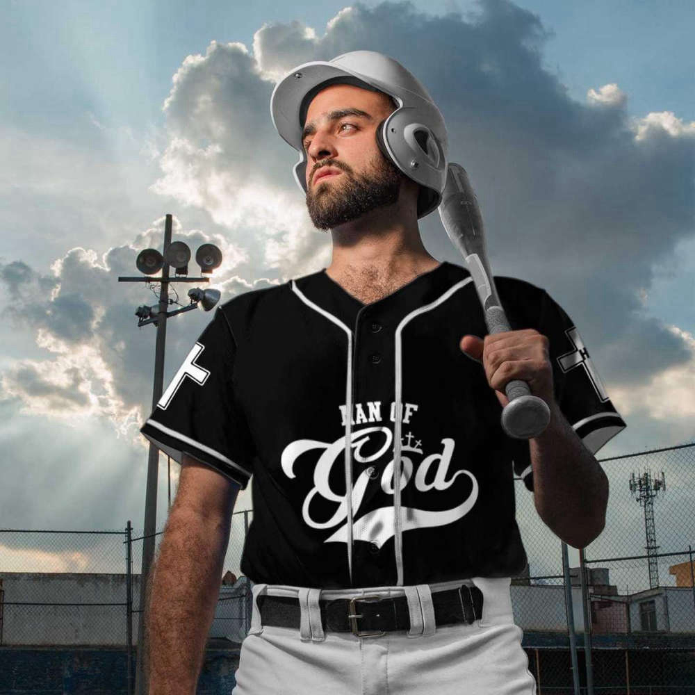 Custom Man Of God Baseball Jersey | Colorful | Adult Unisex | S – 5XL Full Size