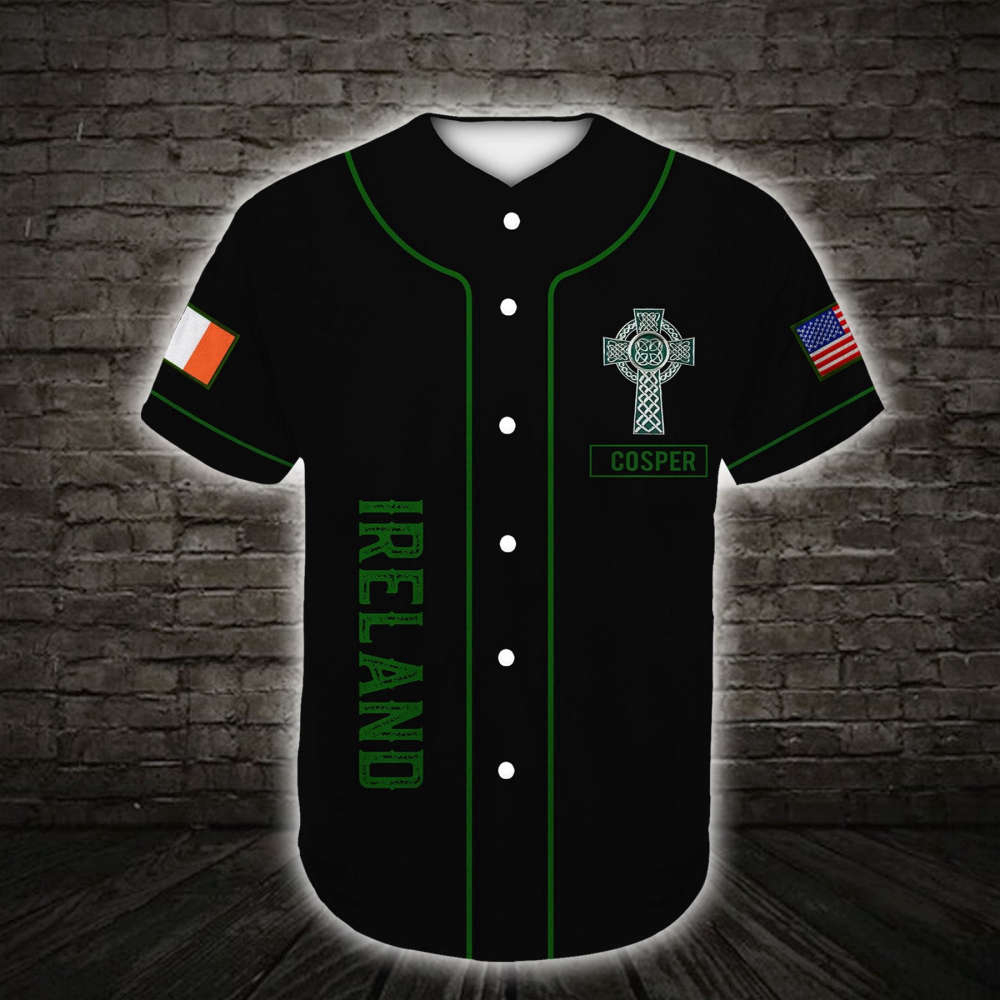 Custom name Irish Celtic Celtic Pride Baseball Jersey | Colorful | Adult Unisex | S – 5XL Full Size