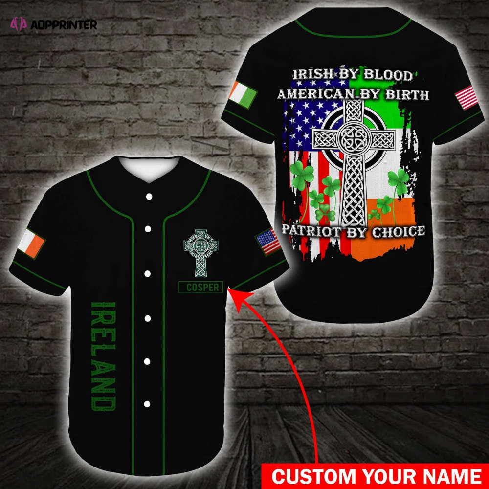 Custom name Irish Celtic Celtic Pride Baseball Jersey | Colorful | Adult Unisex | S – 5XL Full Size