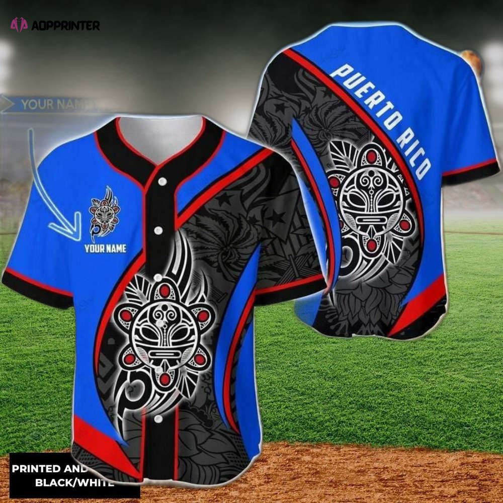 Customized Sol Taino PR Baseball Jersey – Personalized Puerto Rico Sports Apparel