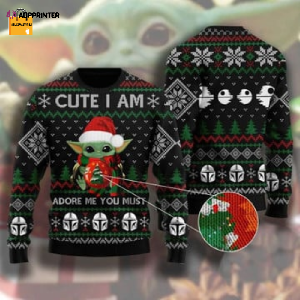 Cute Baby Yoda Christmas Sweater – Adore Me with Must-Have Style
