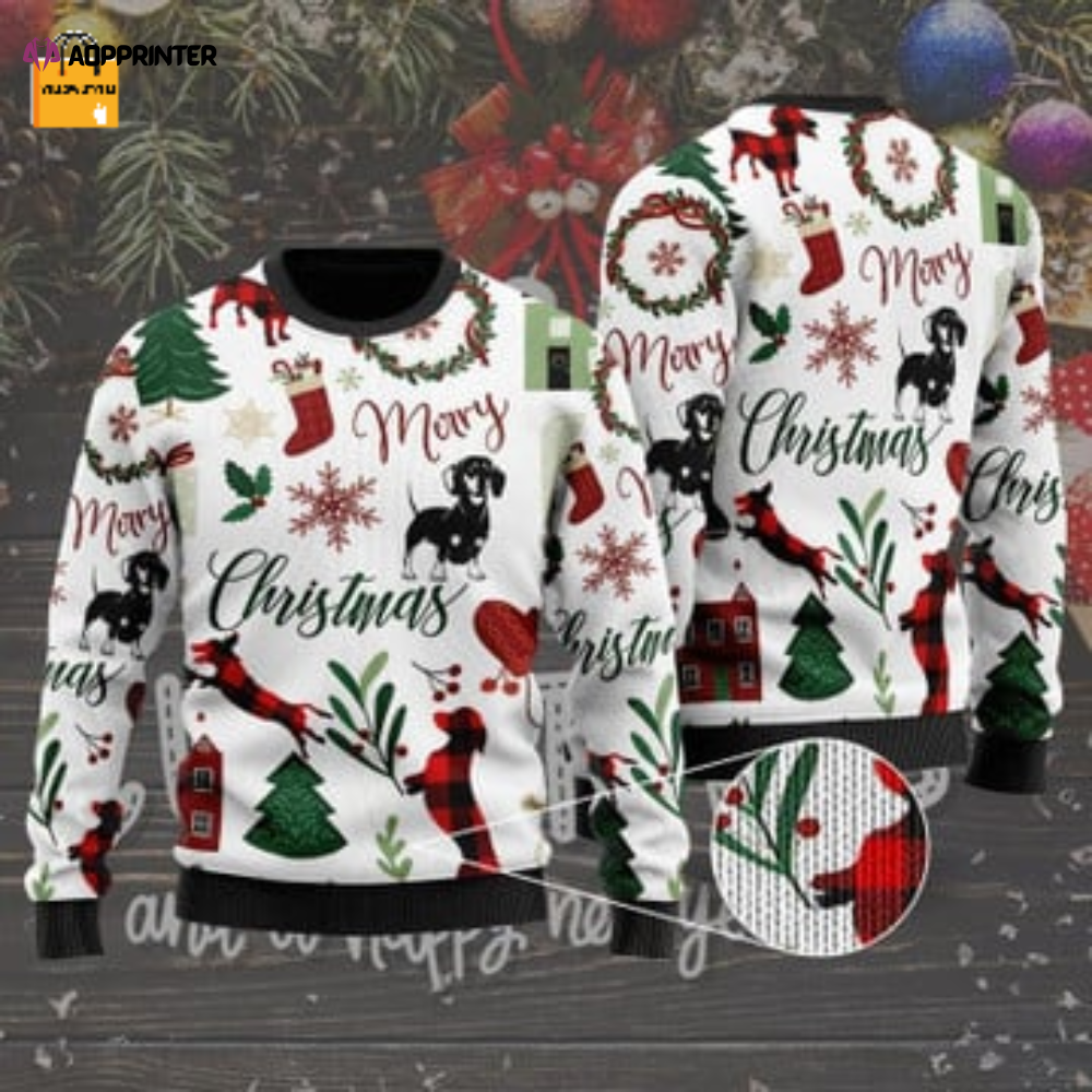 Dachshund Christmas Sweater: Festive & Cozy Apparel for Dog Lovers