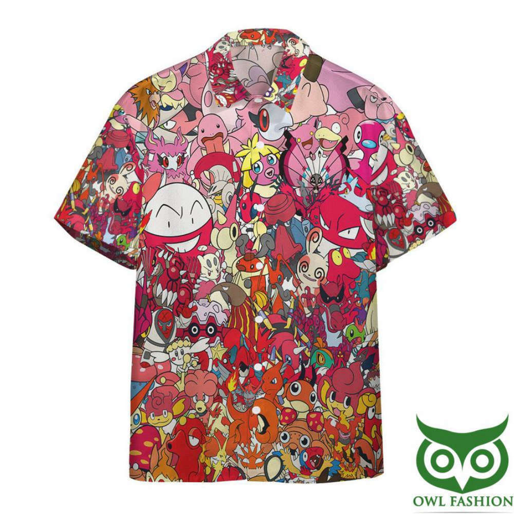 Discover 3D Fire Pokemon Hawaiian Shirt at Gearhumans: All Your Favorites!