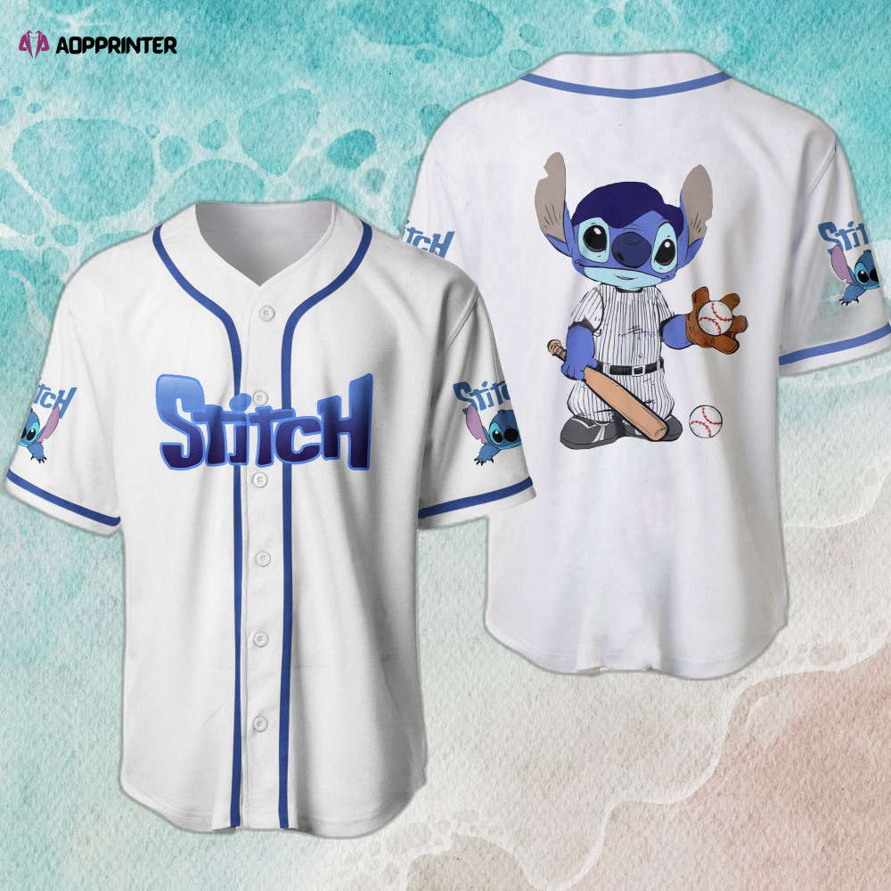 Custom Stitch Ohana Baseball Shirt – Personalized Lilo and Stitch Jersey