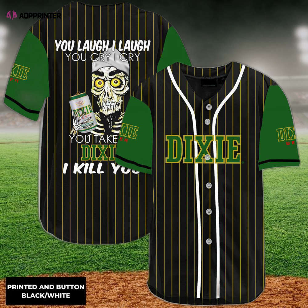 Crack Pattern Baseball Jersey: Natural Light Beer Metal Design