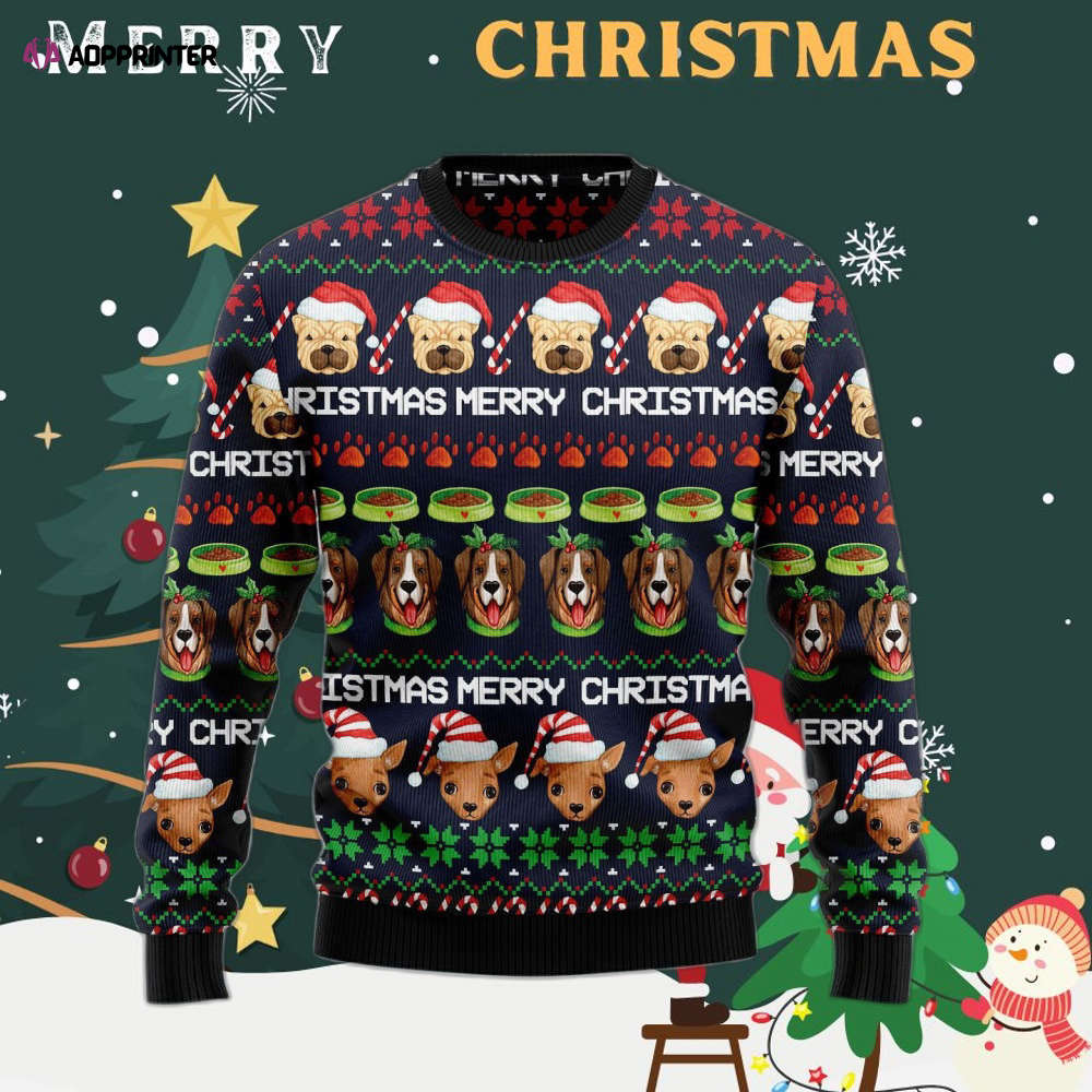 Dog Cute Ugly Christmas Sweater