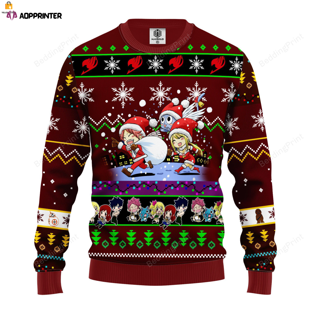 Fairy Tail Anime Ugly Christmas Sweater: Festive & Fun Holiday Fashion