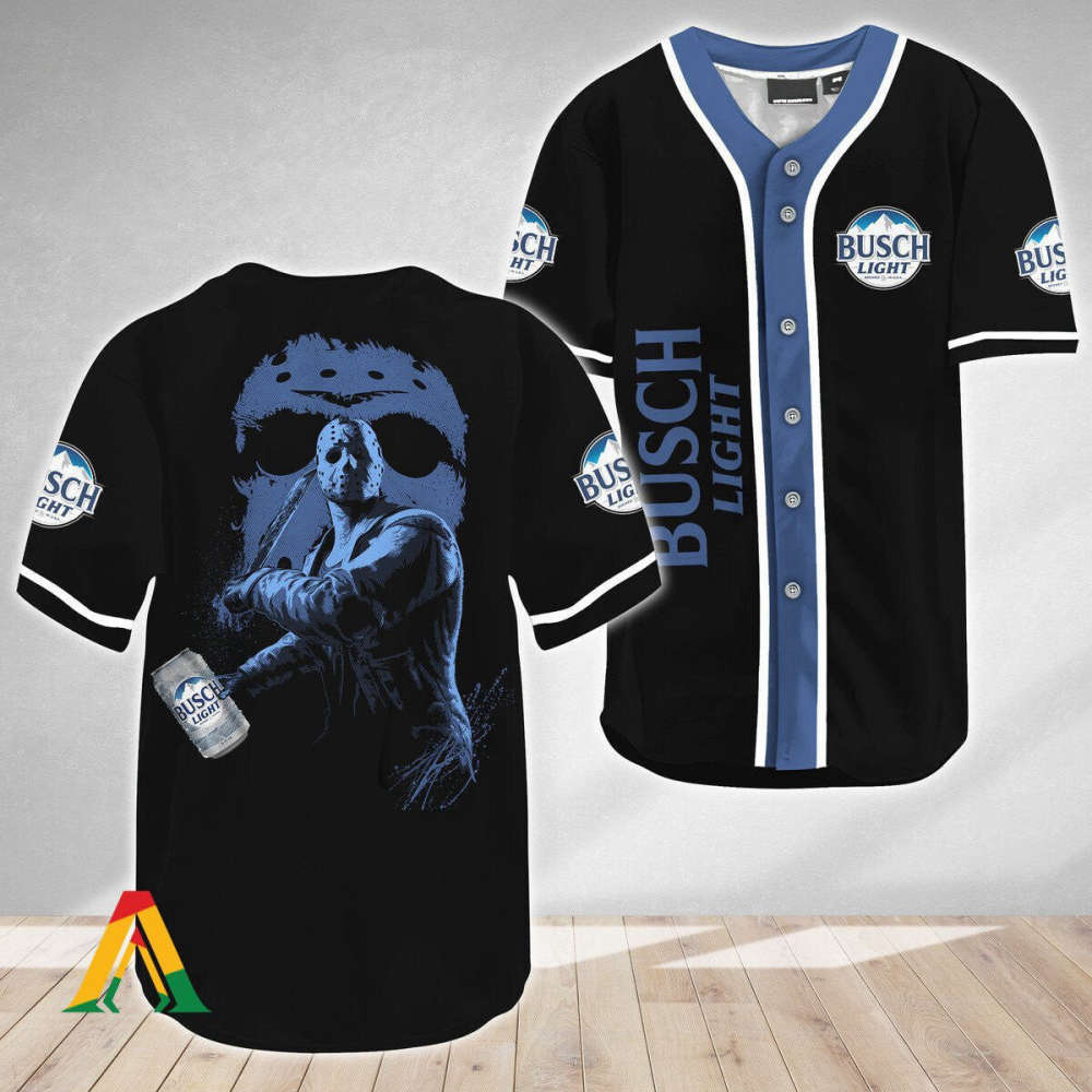 Friday the 13th Busch Light Baseball Jersey: Jason Voorhees Collection