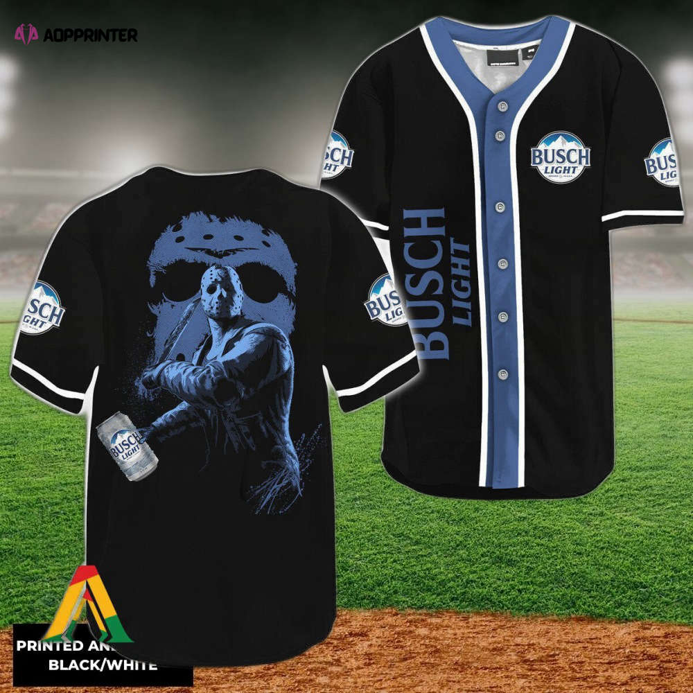 Friday the 13th Busch Light Baseball Jersey: Jason Voorhees Collection