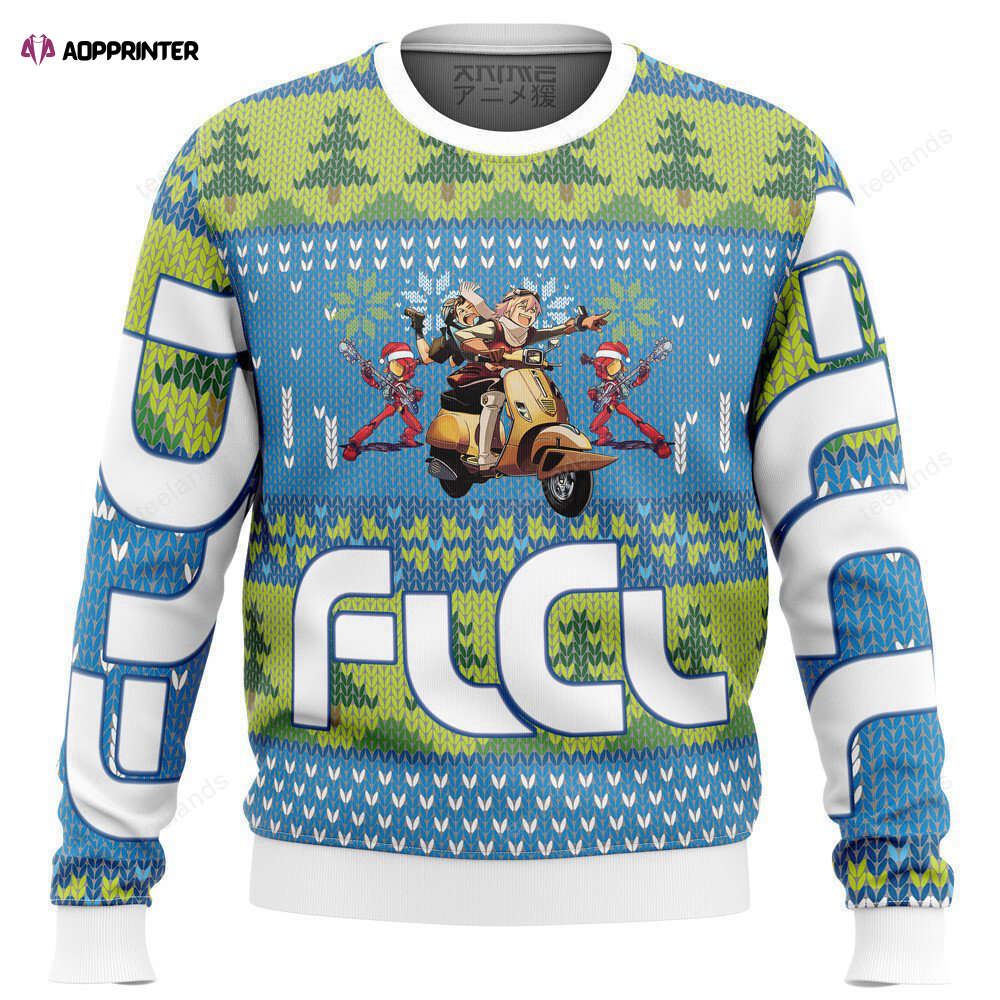 Funky FLCL Christmas Sweater: Cozy & Stylish Holiday Apparel