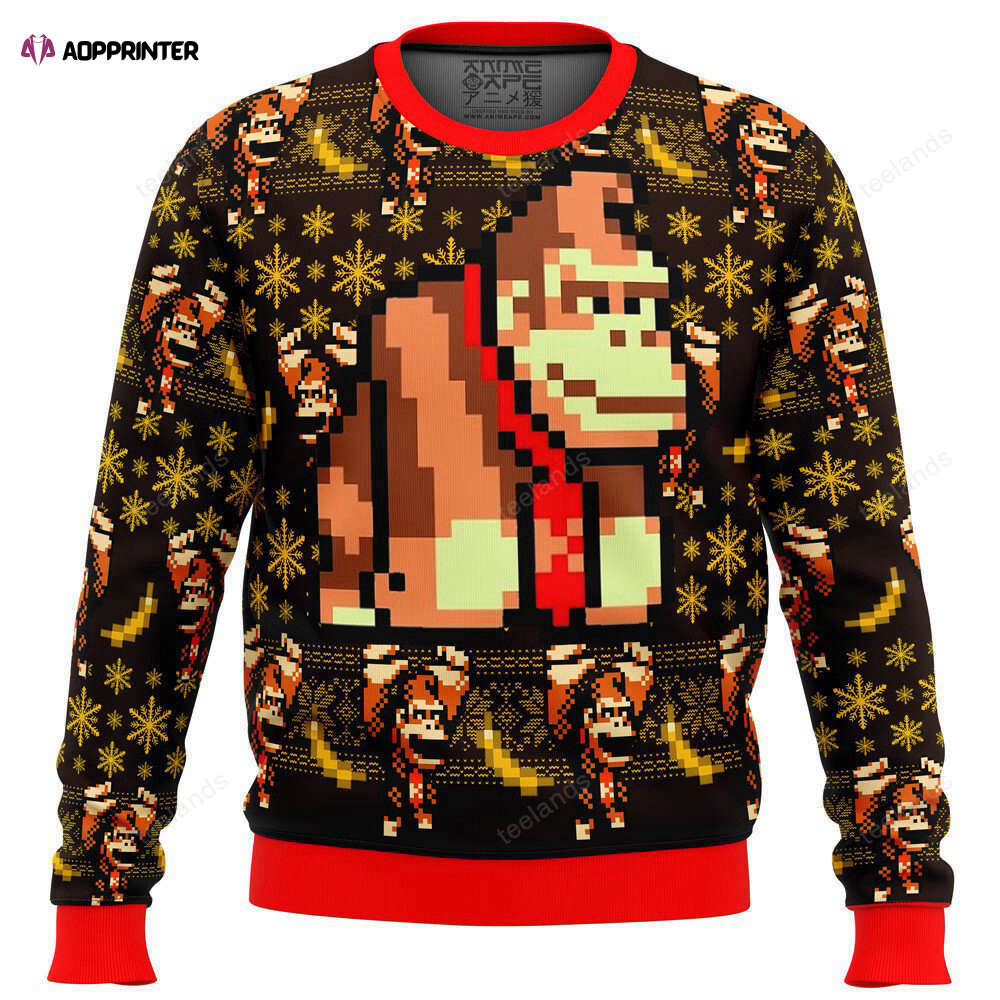 Get Festive with a Donkey Kong Christmas Sweater – Limited Stock!