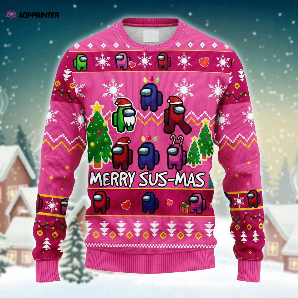 Get Festive with Among Us Merry Sus-Mas Ugly Sweater – Limited Edition!