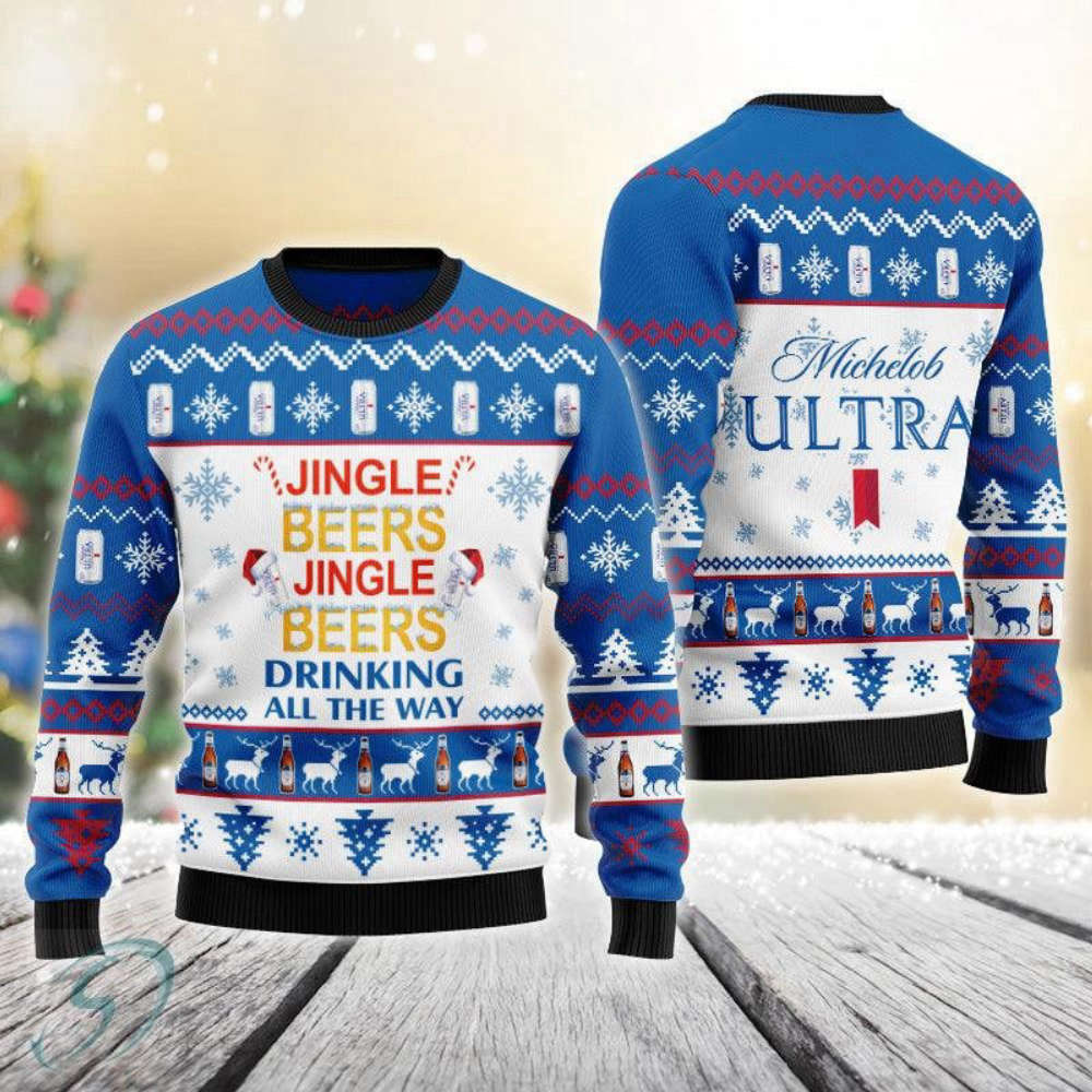 Get Festive with Jingle Beer Michelob ULTRA Ugly Christmas Sweater