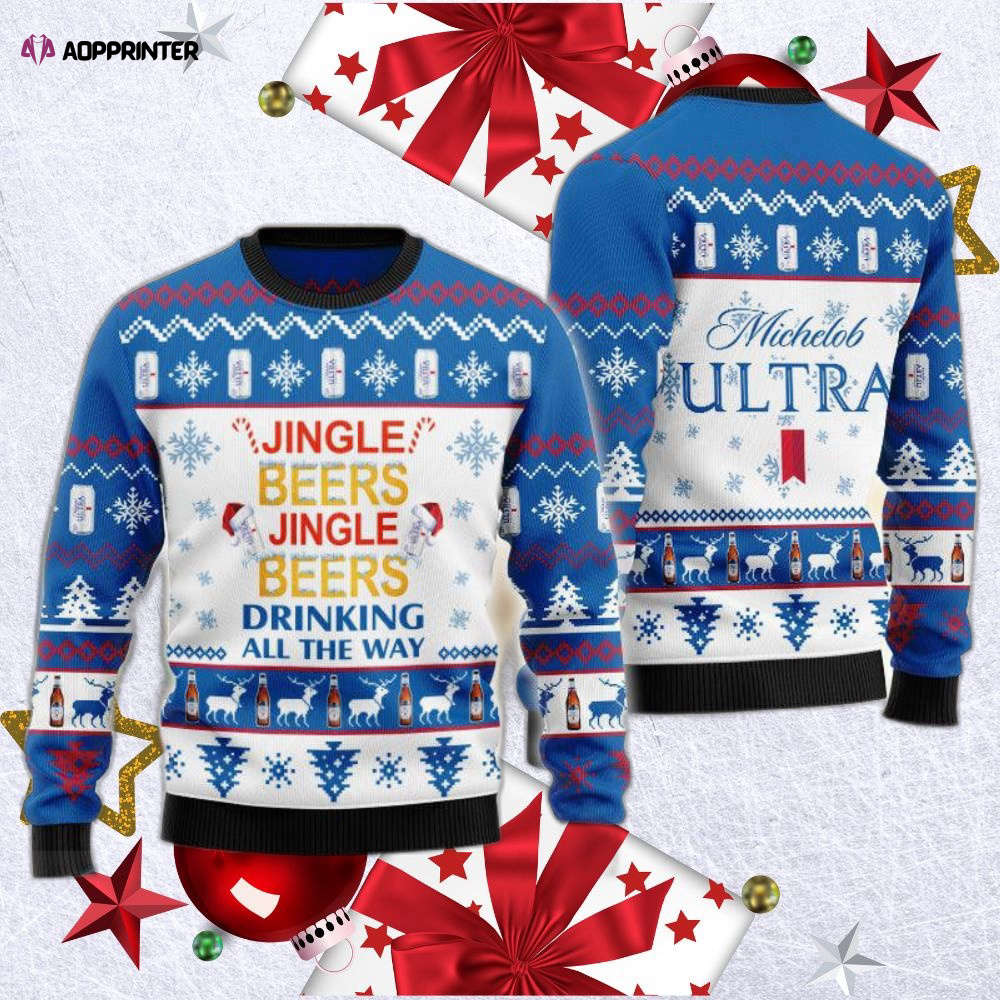 Get Festive with Jingle Beer Michelob ULTRA Ugly Christmas Sweater