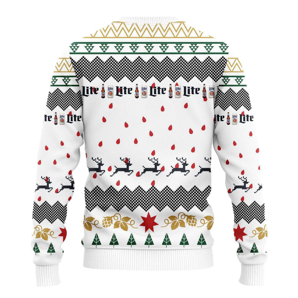 Get Festive with Miller Lite Beer Ugly Christmas Sweater