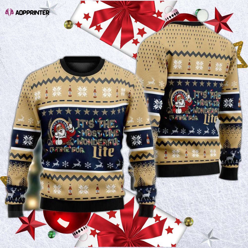 Get Festive with Miller Lite Ugly Christmas Sweater – Limited Edition!