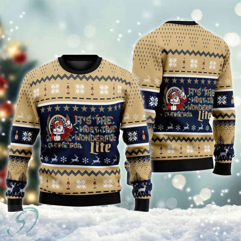 Get Festive with Miller Lite Ugly Christmas Sweater – Limited Edition!