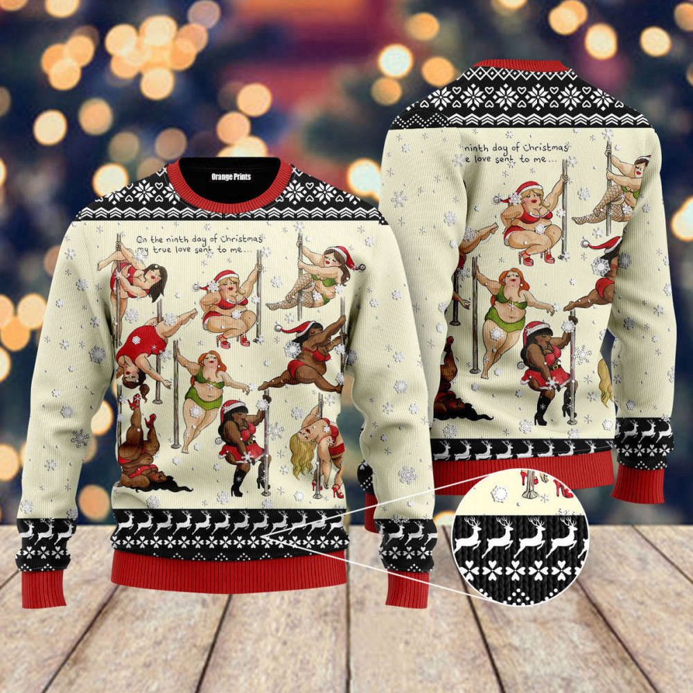 Get Festive with Nine Ladies Dancing Sexy Ugly Christmas Sweater