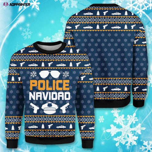 Get Festive with Police Navidad Christmas Sweater – Stylish & Fun Holiday Attire!