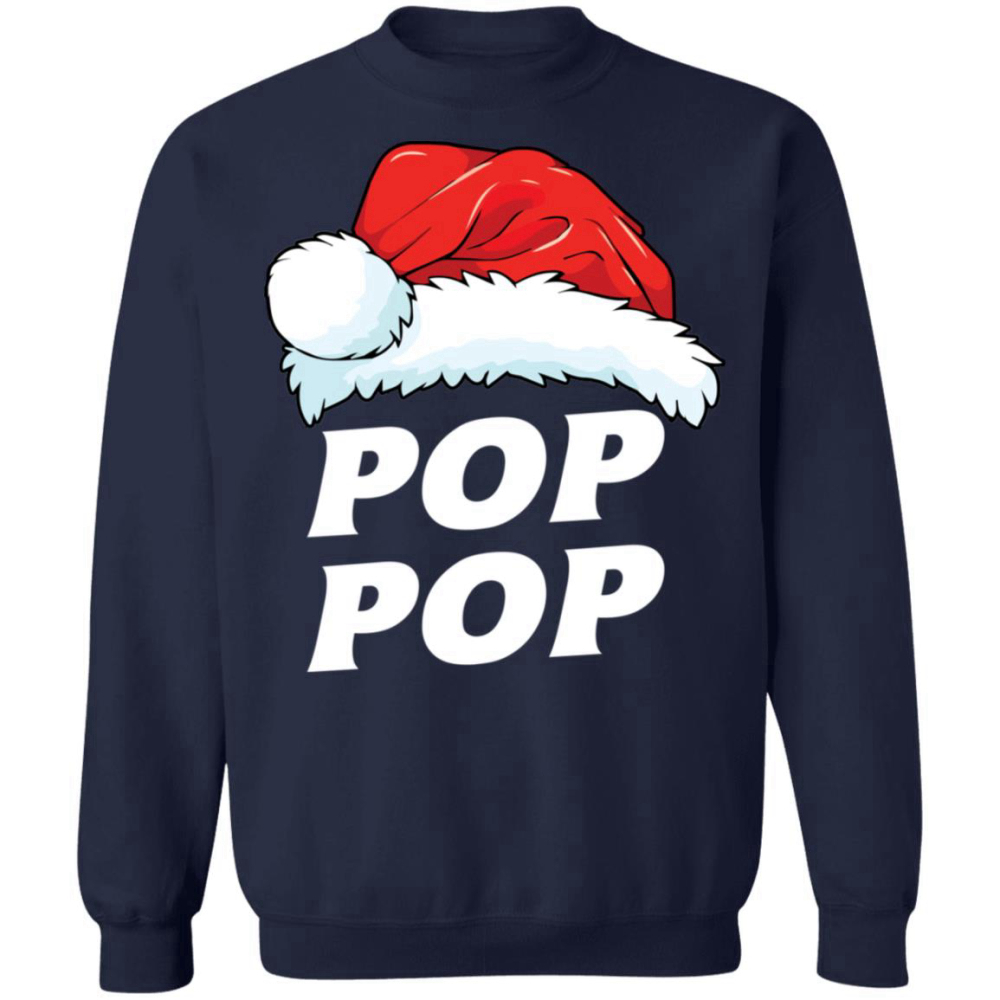 Get Festive with Pop Pop Claus Christmas Sweater – Perfect Holiday Attire!