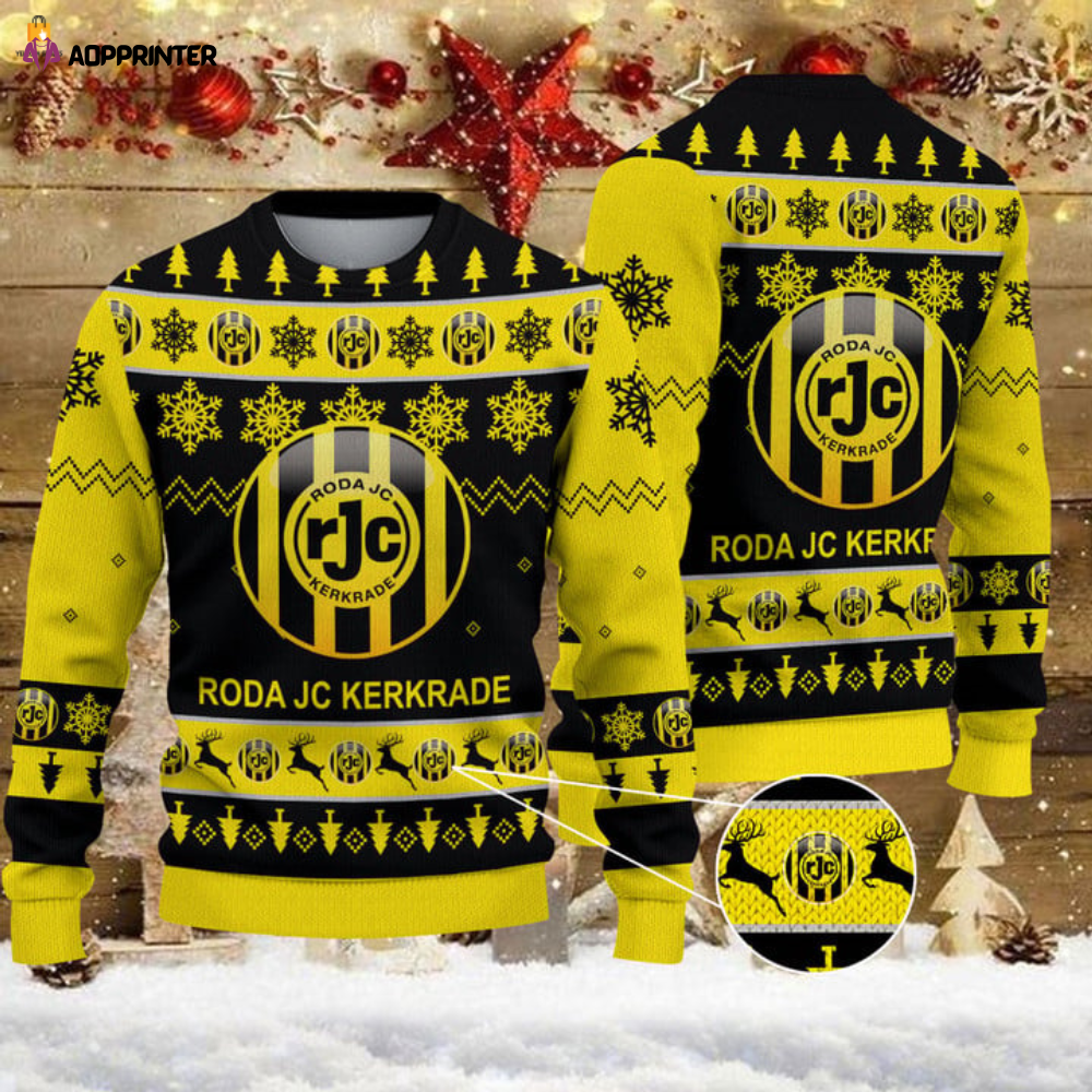 Get Festive with Roda JC Kerkrade Ugly Christmas Sweater – Limited Edition!