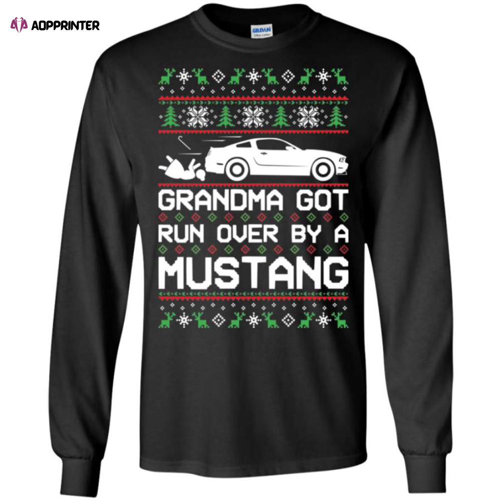 Get Festive with S197 Ford Mustang Ugly Christmas Sweater Tee