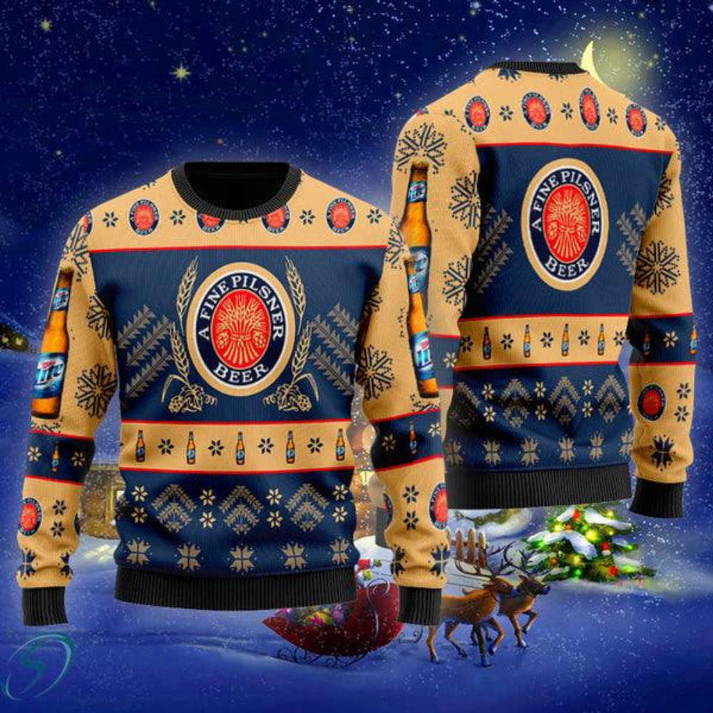 Get Festive with Simplee Miller Lite Ugly Christmas Sweater – Perfect Holiday Attire!