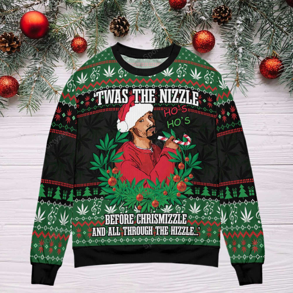 Get Festive with the Twas the Nizzle Before Chrismizzle Christmas Sweater