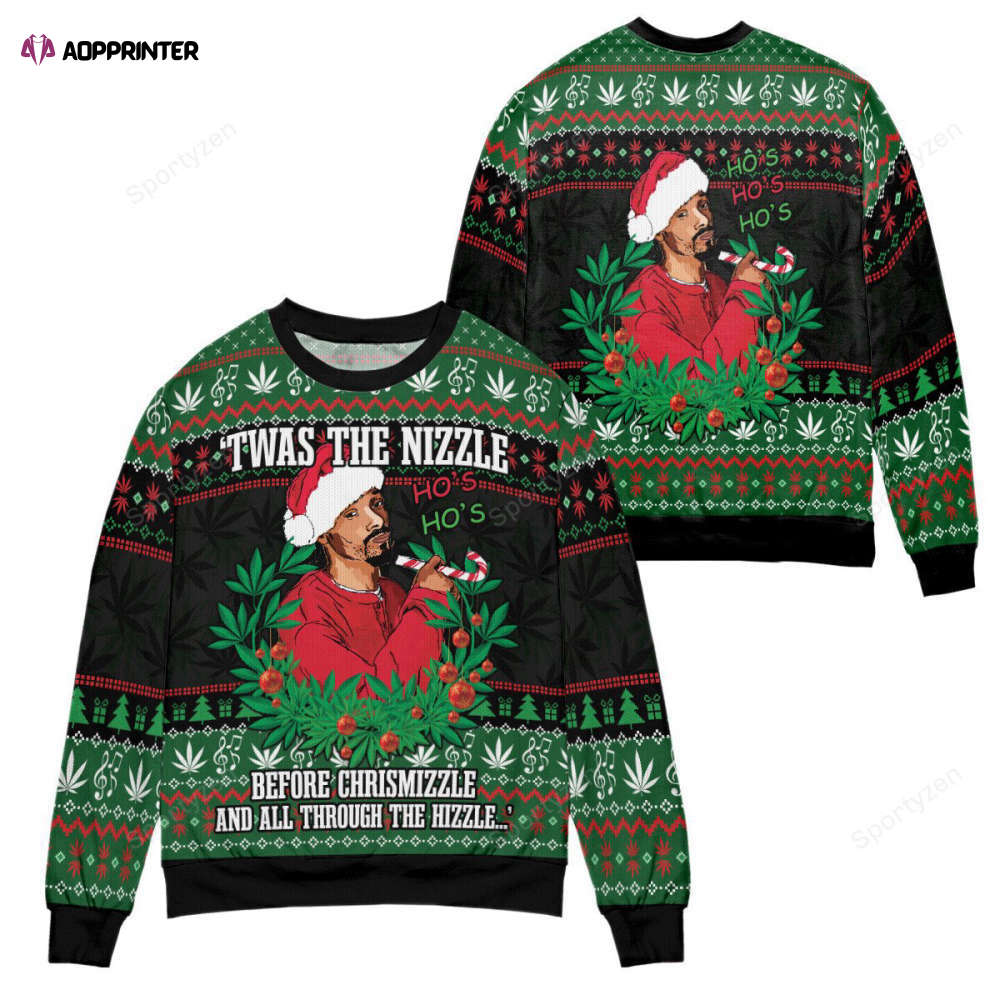 Get Festive with the Twas the Nizzle Before Chrismizzle Christmas Sweater