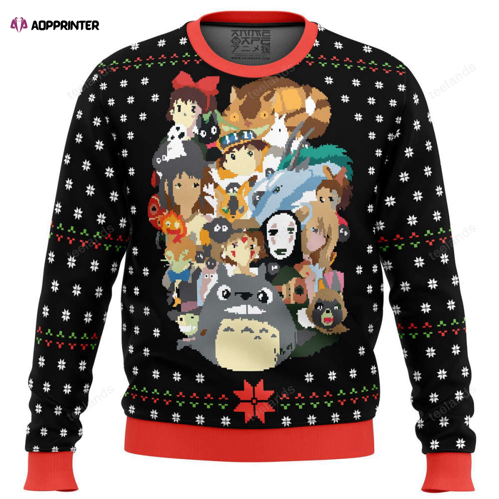 Get Festive with Xmas Main Miyazaki Christmas Sweater – Perfect Holiday Apparel!