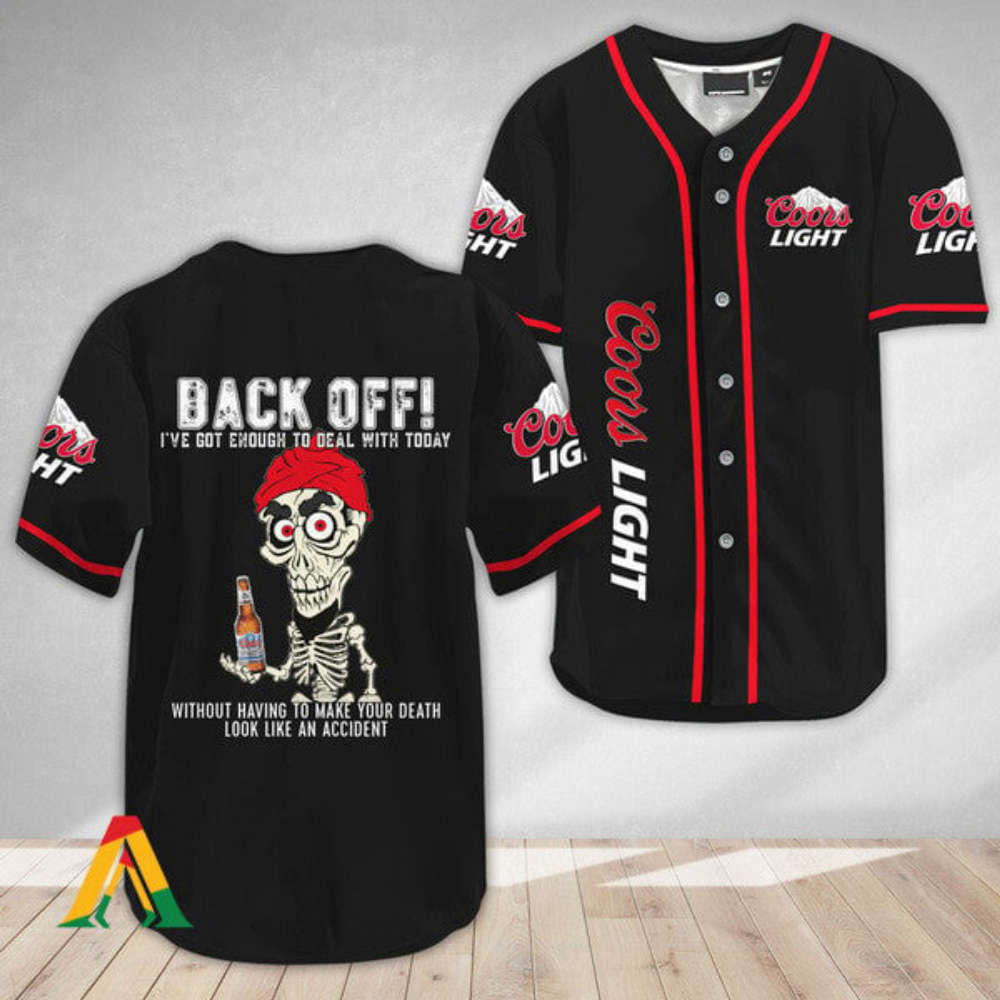 Get Noticed in Style: Achmed Back Off Coors Light Baseball Jersey