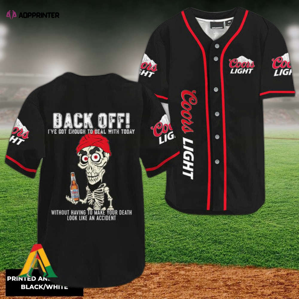 Get Noticed in Style: Achmed Back Off Coors Light Baseball Jersey