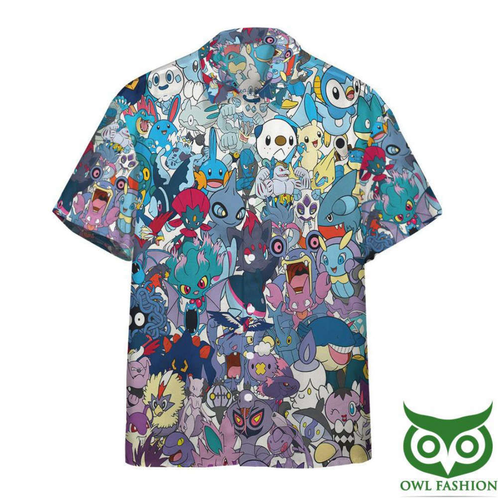 Get Tropical with Gearhumans 3D Water Pokemon Hawaiian Shirt