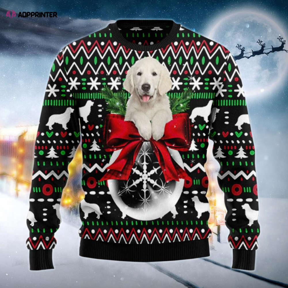 Golden Retriever Puppy Xmas Ugly Sweater: Festive Pet Apparel for the Holidays