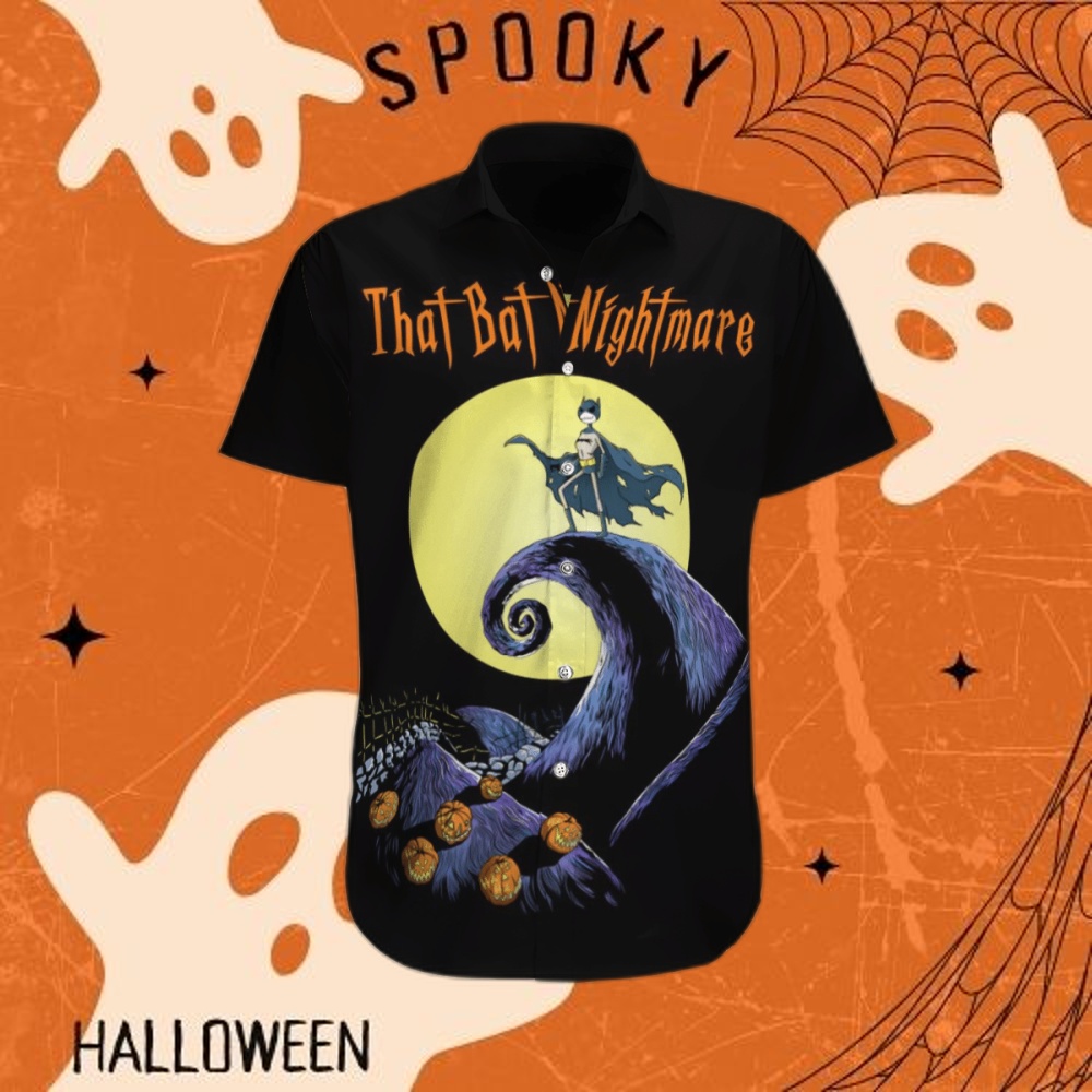 Halloween Nightmare Batman Hawaiian Shirt: Spooktacular Fun with Stylish Flair!
