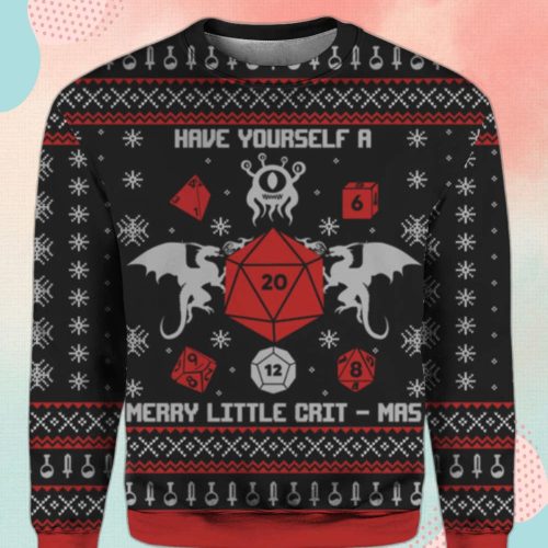 Merry Crit Mas D&D Sweater: Celebrate Christmas with Style!