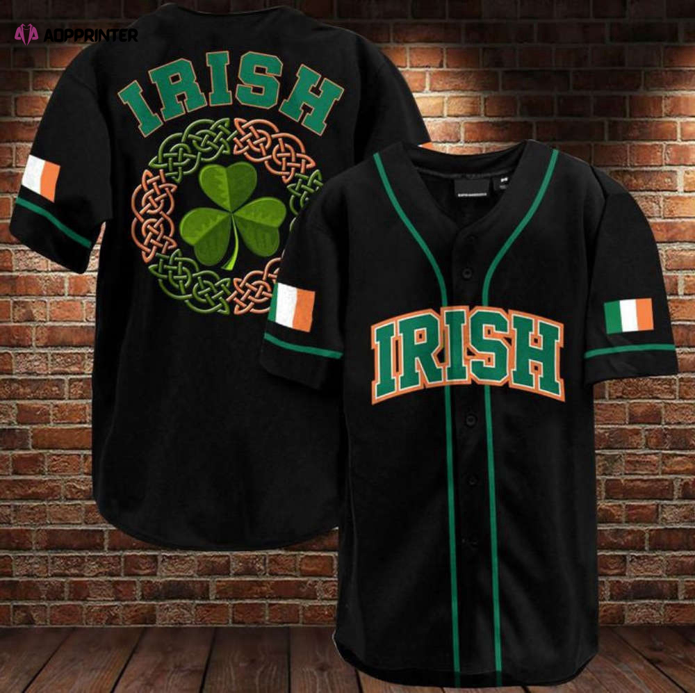 Custom name Irish Celtic Celtic Pride Baseball Jersey | Colorful | Adult Unisex | S – 5XL Full Size