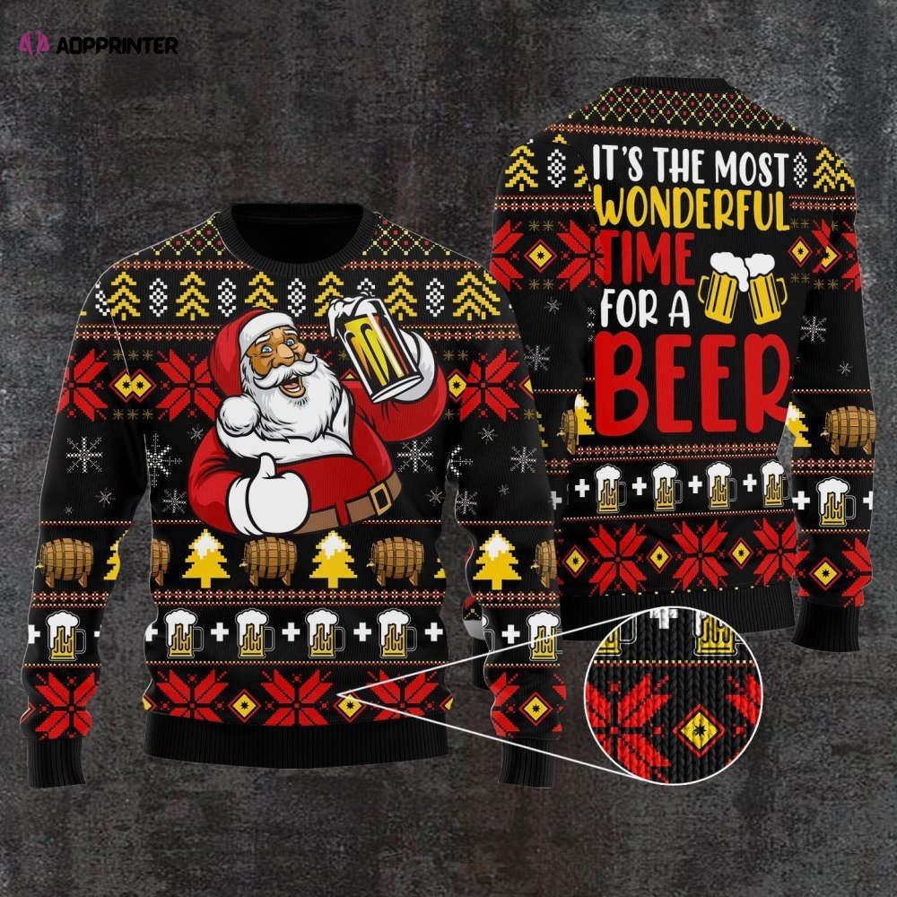 Santa Claus Hippie Bus What A Long Strange Trip Its Been Ugly Christmas Sweater