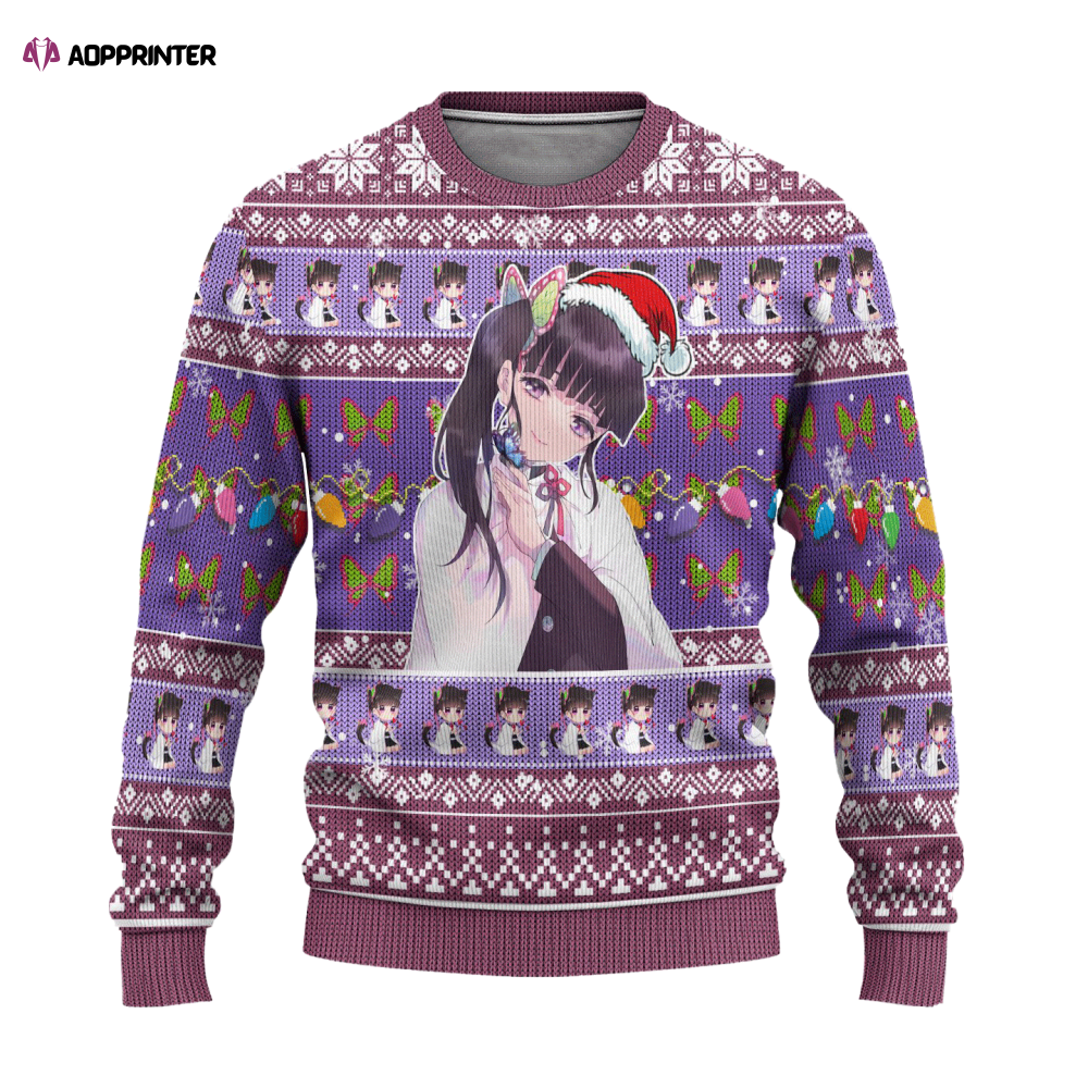 Kanao Tsuyuri Anime Ugly Christmas Sweater: Festive & Fun Apparel
