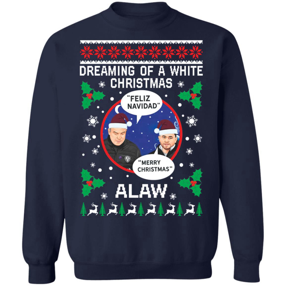 Leeds Marcelo Bielsa Feliz Navidad Sweater: Dreaming of a White Christmas!