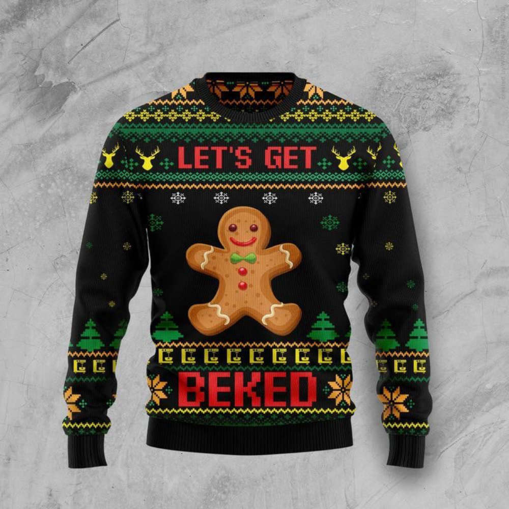 Let’s Get Baked Ugly Christmas Sweater