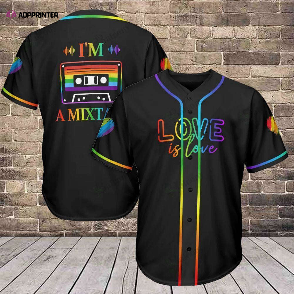 LGBT Baseball Tee: Love is Love Jersey 315 – Uniting Sports and Equality