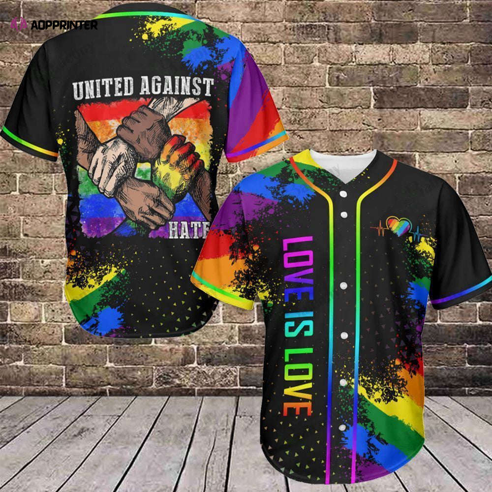 LGBT Baseball Tee: Love is Love Jersey 318 – Show Your Pride!