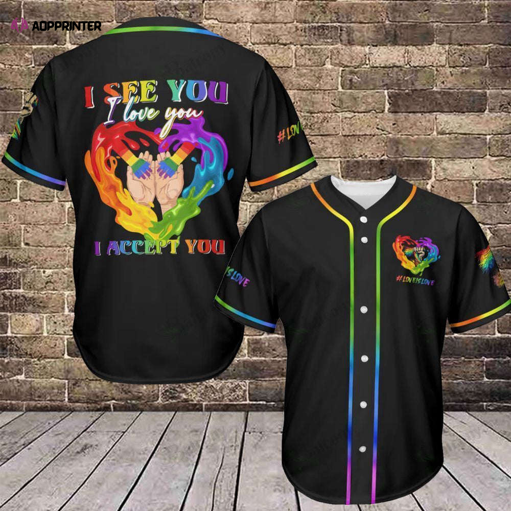 LGBT Pride Baseball Jersey 330 – Baseball Tee for All-Inclusive Sports Enthusiasts