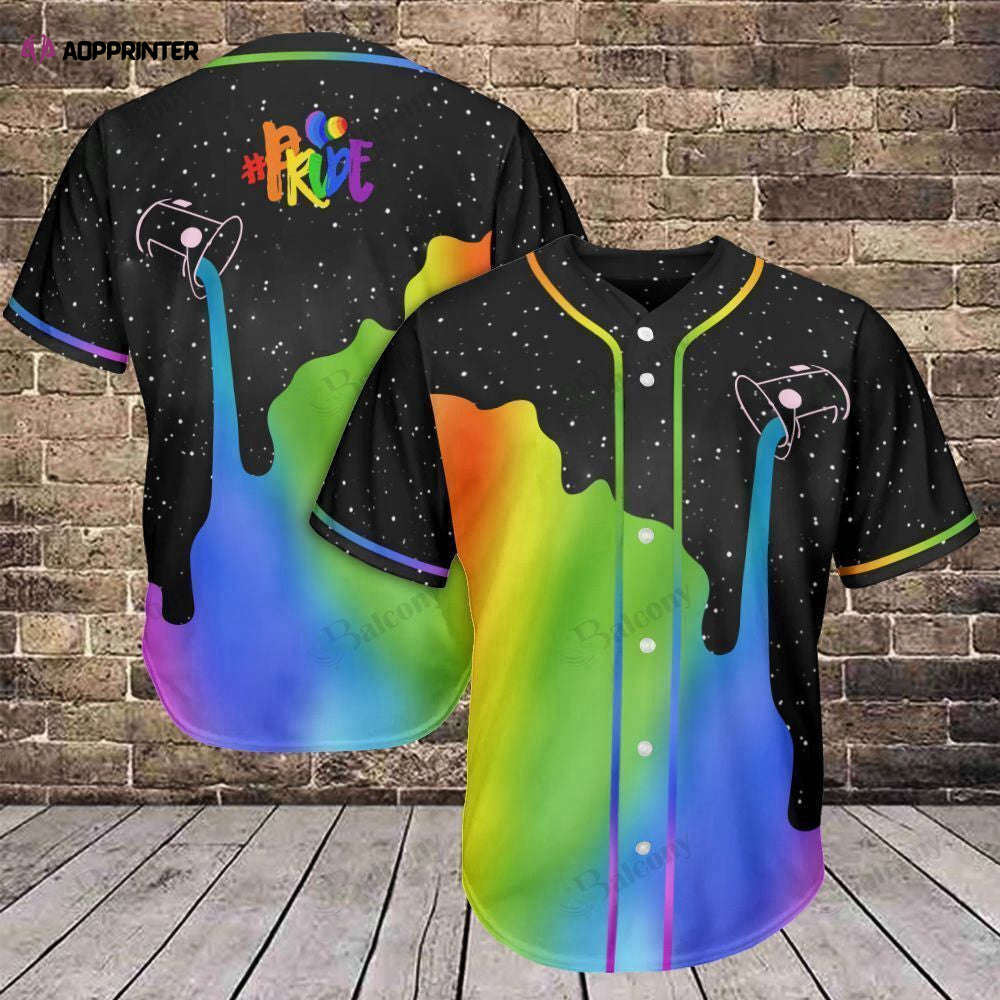 LGBT Pride Baseball Jersey – 3D Printed Baseball Tee QT206210Td